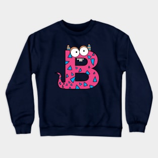 Initial B - Monster Letters Crewneck Sweatshirt